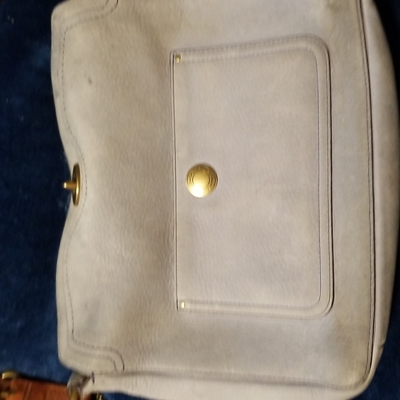 Authenic Coach Bag Light Blue Suede - Picture 4 of 5
